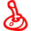 red joystick 5 icon