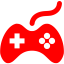 red joystick icon