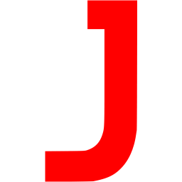 Red letter j icon - Free red letter icons