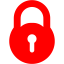 red lock icon