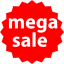 red mega sale badge icon