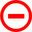 red minus 5 icon