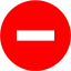 red minus 8 icon