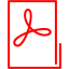 red pdf 2 icon