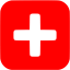 red plus 6 icon