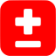 red plus minus icon