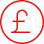 red pound icon