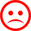 red sad icon