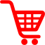 red shopping cart icon