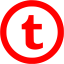 red tumblr 5 icon