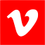 red vimeo 2 icon