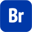 royal azure blue adobe br icon