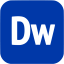 royal azure blue adobe dw icon