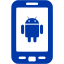 royal azure blue android icon