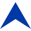 royal azure blue arrow 151 icon