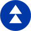 royal azure blue arrow 165 icon