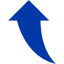 royal azure blue arrow 177 icon