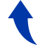 royal azure blue arrow 178 icon