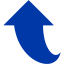 royal azure blue arrow 181 icon