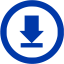 royal azure blue arrow 246 icon