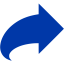 royal azure blue arrow 60 icon