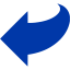 royal azure blue arrow 87 icon