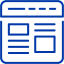 royal azure blue article icon