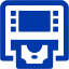 royal azure blue atm icon