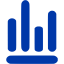 royal azure blue bar chart 8 icon