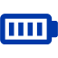 royal azure blue battery 11 icon