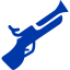 royal azure blue blunderbuss icon