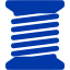 royal azure blue bobbin icon