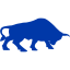 royal azure blue bull 2 icon