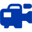 royal azure blue camcoder pro icon