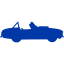 royal azure blue car 16 icon