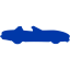 royal azure blue car 24 icon