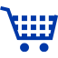 royal azure blue cart 10 icon