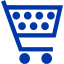 royal azure blue cart 13 icon