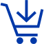 royal azure blue cart 20 icon