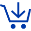 royal azure blue cart 33 icon