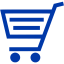 royal azure blue cart 34 icon