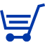 royal azure blue cart 36 icon