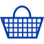 royal azure blue cart 38 icon