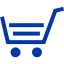 royal azure blue cart 41 icon