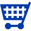 royal azure blue cart 56 icon