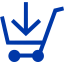 royal azure blue cart 75 icon