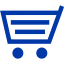 royal azure blue cart 9 icon