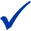 royal azure blue check mark 3 icon