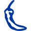 royal azure blue chili pepper 7 icon