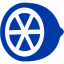 royal azure blue citrus icon